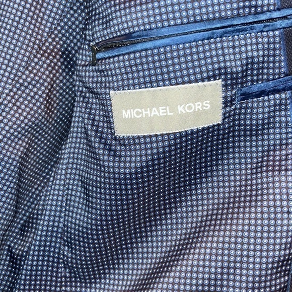 Michael Kors Classic preppy navy suit jacket sports coat size 42 Long - Picture 6 of 15